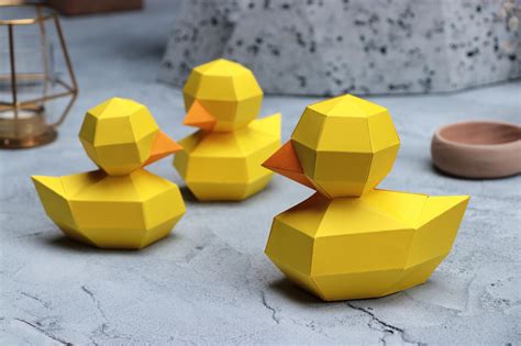 A printable paper duck template